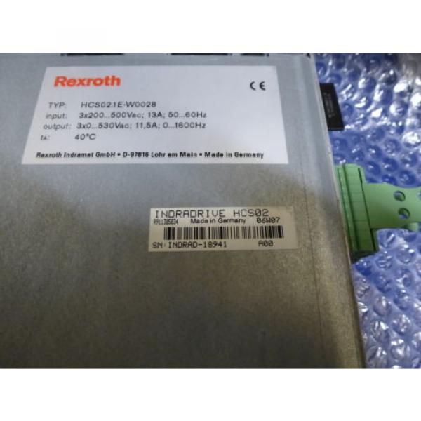 Bosch Rexroth Indramat HCS021E-W0028 mit Speicherkarte #8 image