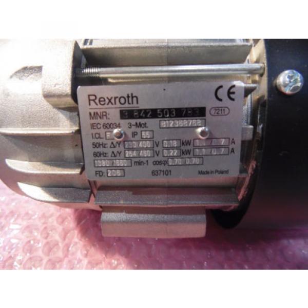 Drehstrommotor Greece Mexico Rexroth MNR 3842503783 230/400V 0,18KW 1380UpM unbenutzt #2 image