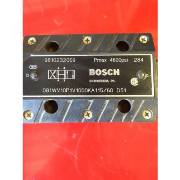 Bosch Hydraulic Valve Model O81WV10P1V1000KA115/60  9810232069 #2 image