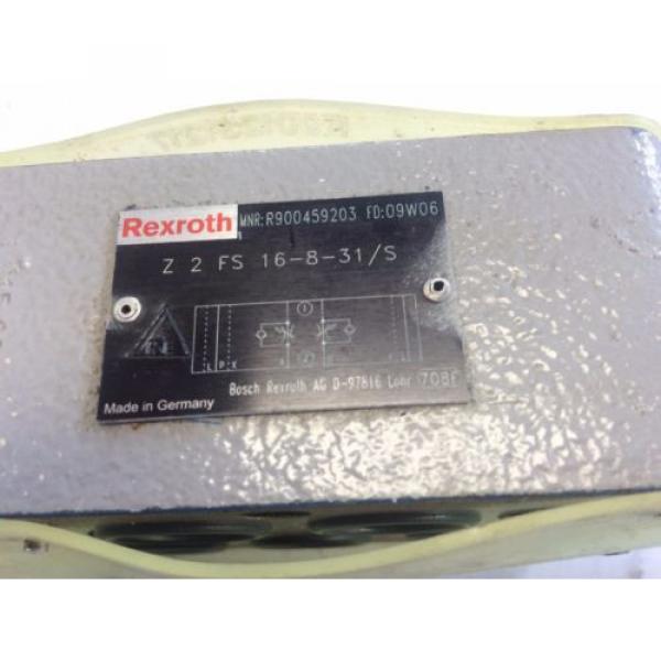 NEW Canada Australia REXROTH Z2FS 16-8-31/S, 09W06,  R900459203 HYDRAULIC FLOW CONTROL VALVE AO #2 image
