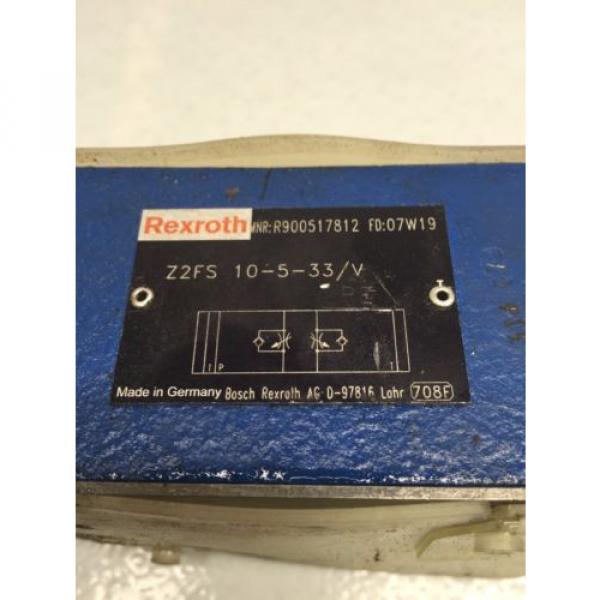 Rexroth India Japan Z2FS-10-5-33/V D05 Hydraulic Dual Flow Valve (B49) #2 image