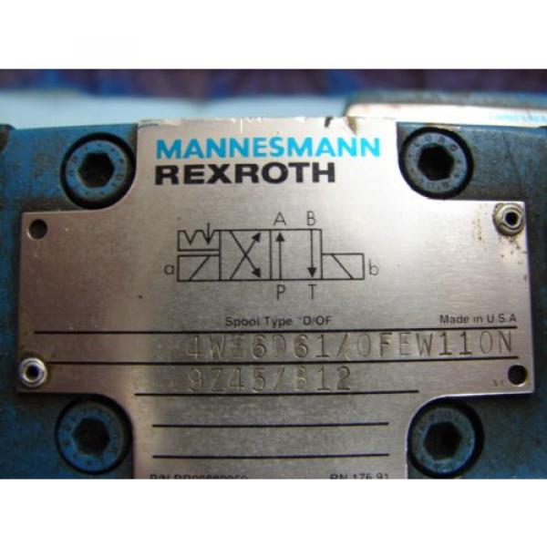 REXROTH China Greece DIRECTIONAL VALVE # H 4WEH22HD74/OF6EW110N9 /  4WE6D61/OFEW11ON9Z45/B12 #3 image