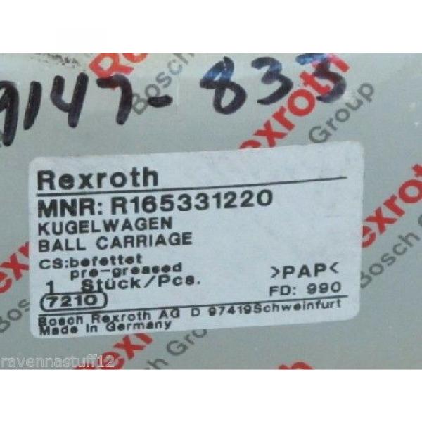 REXROTH Singapore Egypt R165331220 RUNNER BLOCK BALL CARRIAGE LINEAR BEARING (NEW IN BOX) #5 image