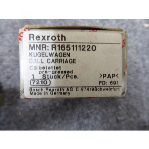 Origin REXROTH LINEAR BEARING # R165111220 #2 image