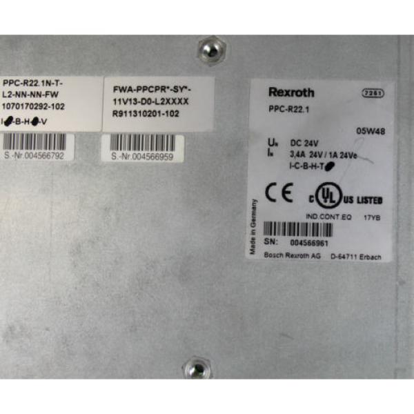 Rexroth Italy Russia Indramat Bosch PPC-R22.1N-T-L2-NN-NN-FW Control Module *XLNT* PPC-R22.1 #2 image