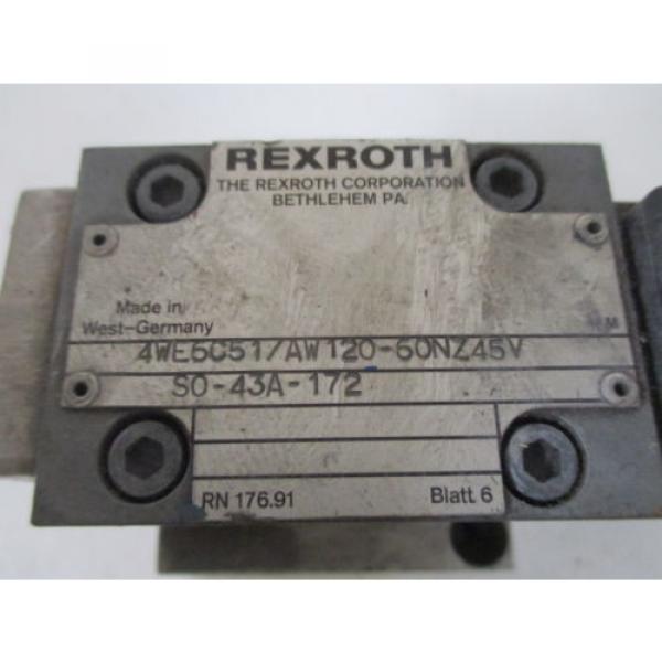 REXROTH 4WE6C51/AW120-60NZ45V SOLENOID VALVE USED #4 image