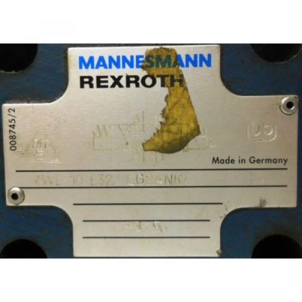REXROTH MANNESMANN SOLENOID ACTUATED HYDRAULIC VALVE 4WE10E32/LG24NK4 #2 image