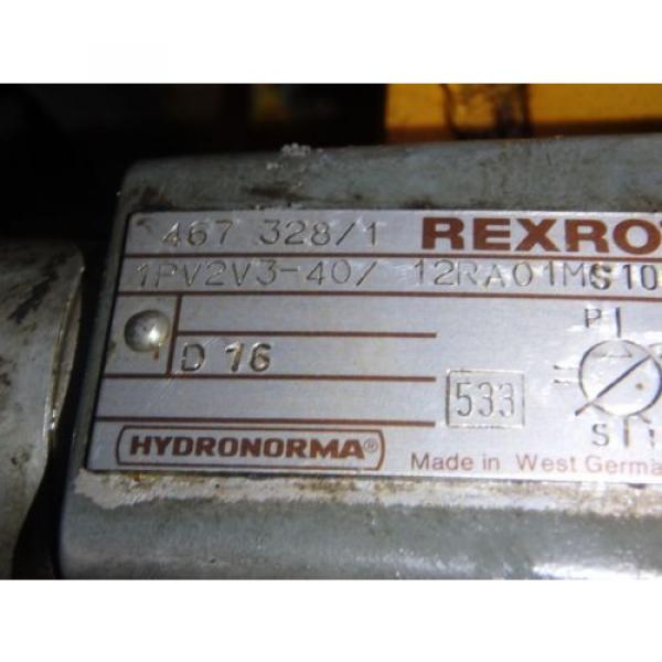 Rexroth Hydronorma pumps_1PV2V3-40/12RA01MS100 w/Motor #3 image