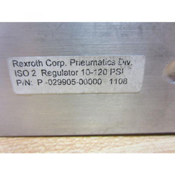 Rexroth Bosch Group P-029905-00000 Valve 10-120 PSI P02990500000 - Used #3 image