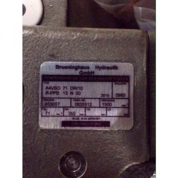 NEW Germany India Rexroth Brueninghaus Hydromatik Hydraulic Pump A4VSO 71 DR/10R-PPB13N00 #2 image