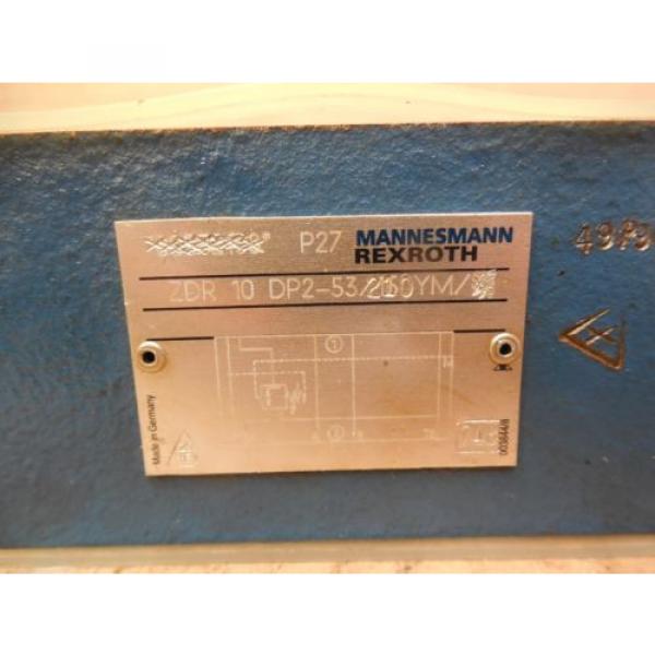Mannesmann Rexroth Hydraulic Valve ZDR 10 DP2-53/210YM ZDR10DP253210YM origin #2 image