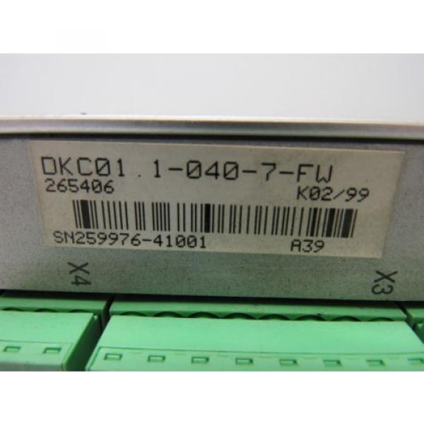 Rexroth Indramat DKC011-040-7-FW Eco Drive W/Manual #9 image