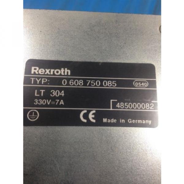 USED Australia Germany REXROTH 0 608 750 085 POWER SUPPLY MODULE LT304 (C27/C32) #3 image