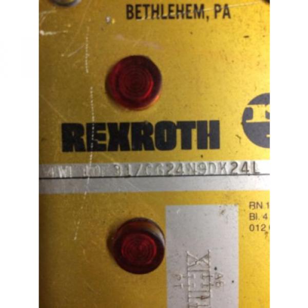 REXROTH Canada Egypt VALVE 4WE10E31/CG24N9DK24L USE AND REMOVED WORKING #2 image