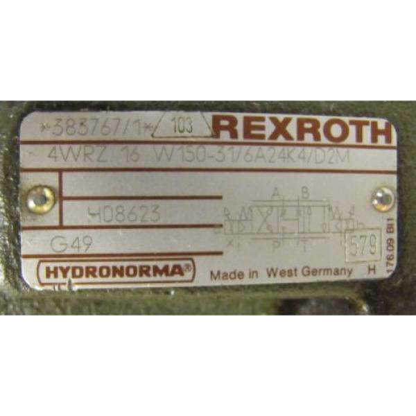 REXROTH Australia Dutch 4WRZ 16 W150-31/6A24K4/D2M ZDR 6 DP2-40/75-50YM 3DREP 6 C11 VALVE #2 image