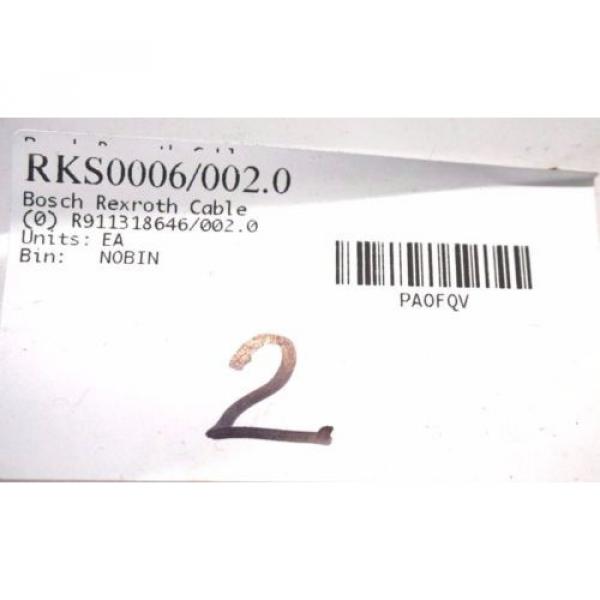 NEW Singapore Singapore BOSCH REXROTH RKS0006 / 002.0 CABLE R911318646/002.0 RKS00060020 #2 image