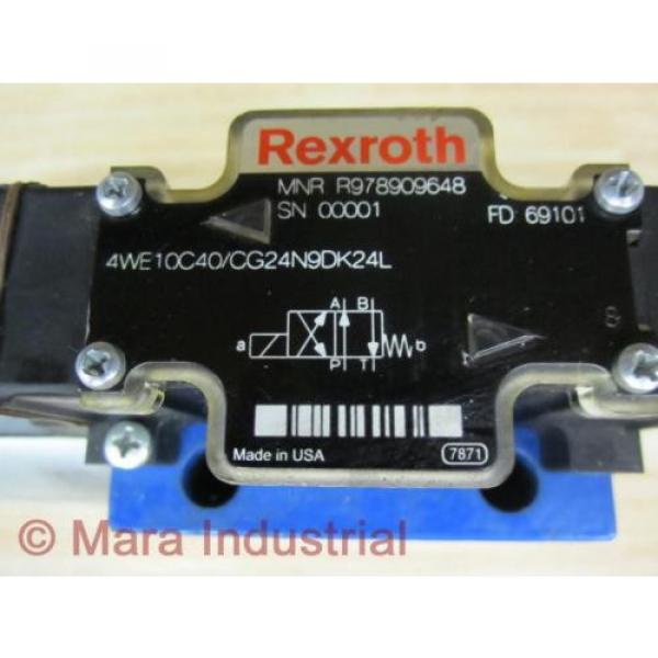 Rexroth Egypt USA Bosch R978909648 Valve 4WE10C40/CG24N9DK24L - New No Box #2 image