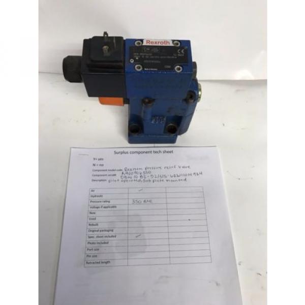 Rexroth Russia Egypt pressure relief valve R900906350 #1 image