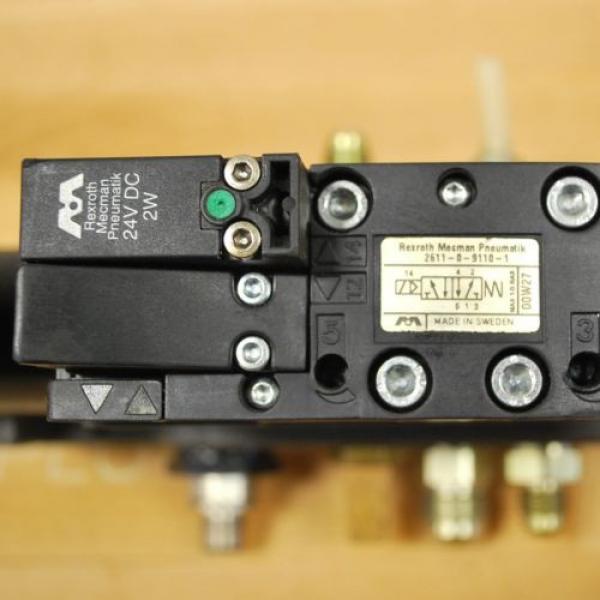 Rexroth 2611-0-9110-1 Pneumatic Valve, 24 VDC 2W Coil, Valve amp; Block - USED #2 image