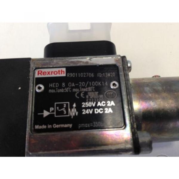 NEW Greece Japan REXROTH HED 8 0A-20/100K14,R901102706  HYDRO-ELECTRIC PRESSURE SWITCH FB #3 image