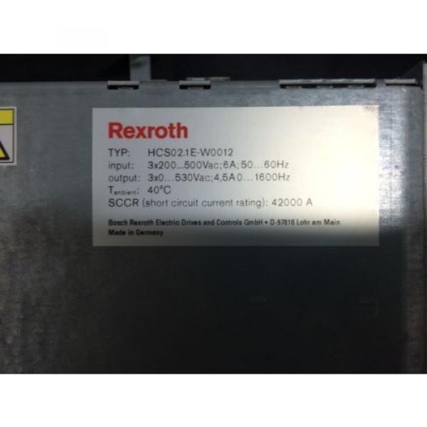Rexroth Indramat Servo Drive Amplifier - HCS021E-W0012-A-03-NNNN #4 image