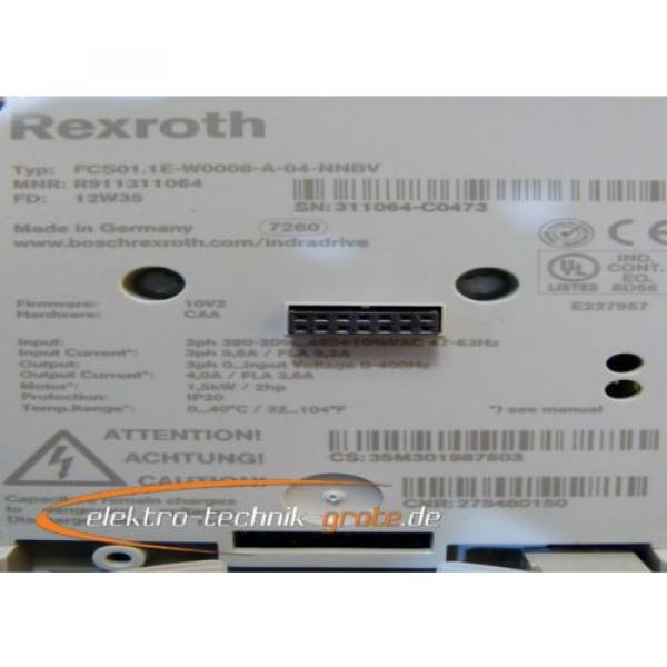 Rexroth Singapore Korea FCS01.1E-W0008-A-04-NNBV Frequenzumrichter   &gt; ungebraucht! &lt; #3 image
