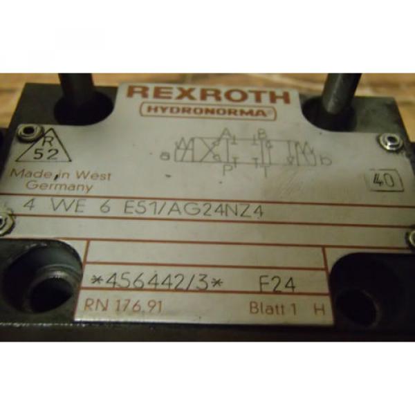 Rexroth Directional Control Valve 4-WE-6-E51/AG24NZ4_4WE6E51AG24NZ4_456442/3 F24 #4 image