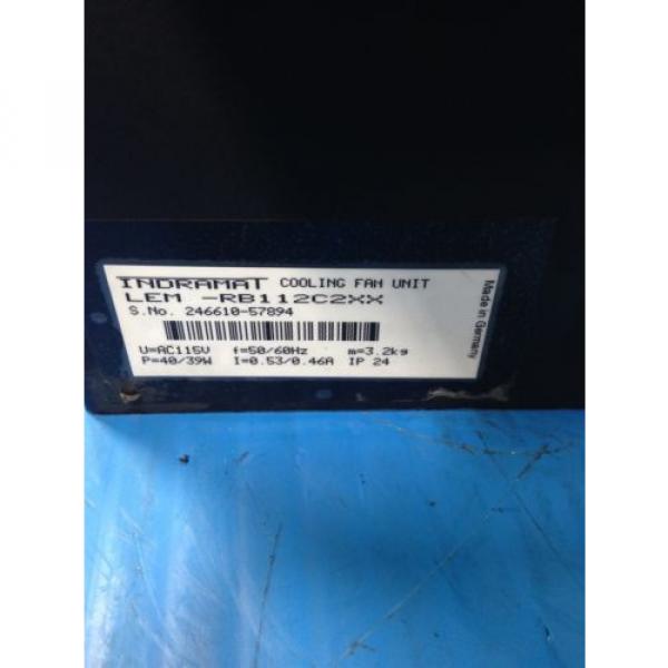 REXROTH INDRAMAT MKD112B-058-KG0-AN MOTOR amp; LEM-RB112C2XX COOLING FAN USED 2F #8 image