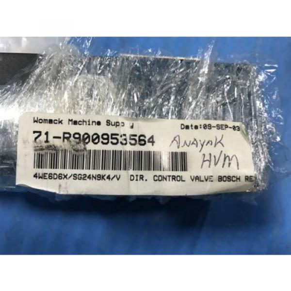 USED USA Italy BOSCH REXROTH R90095356 DIRECTIONAL CONTROL VALVE 4WE6D60/SG24N9K4/Y (U4) #3 image