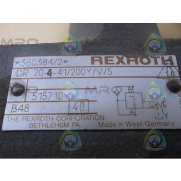REXROTH India Australia DR20541/200Y/V/5  VALVE *USED* #1 image