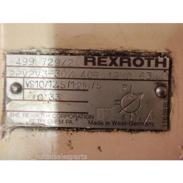 Rexroth Singapore Korea Hydraulic Variable Vane Pump &amp; Motor 2PV2V3-30/40RA12MC63A1_CM3615T 5HP #4 image