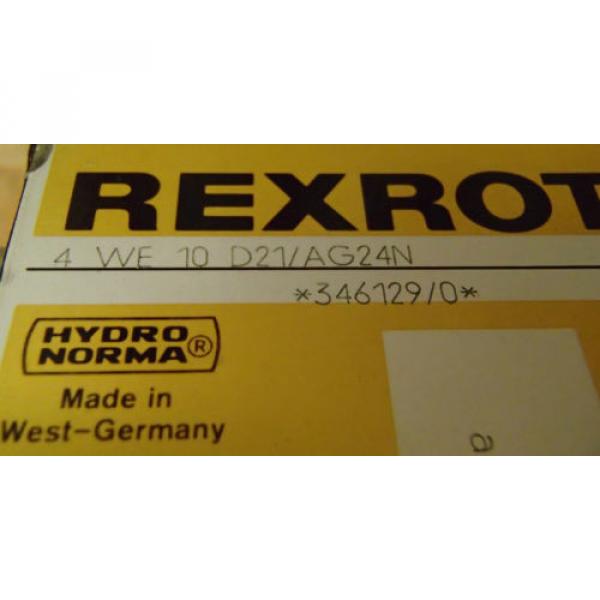 Rexroth Directional Control Valve 4-WE-10-D21/AG24N _ 4WE10D21AG24N _ 346129/0 #4 image