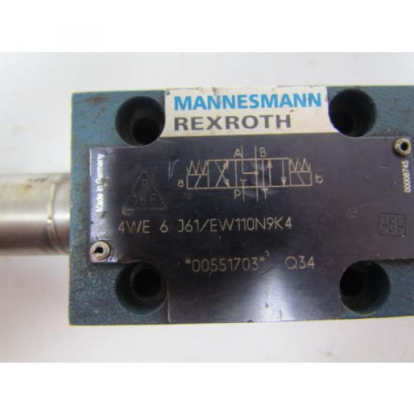 Rexroth 4WE 6 J61/EW110N9K4 00551703 Directional control valve w/o coils #5 image