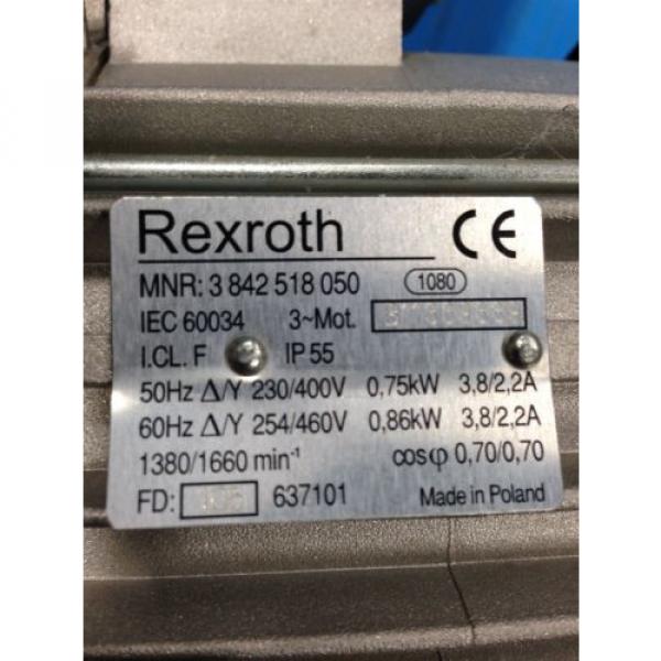 REXROTH Korea Australia 3 842 518 050 AC MOTOR NEW NO BOX (I2) #2 image