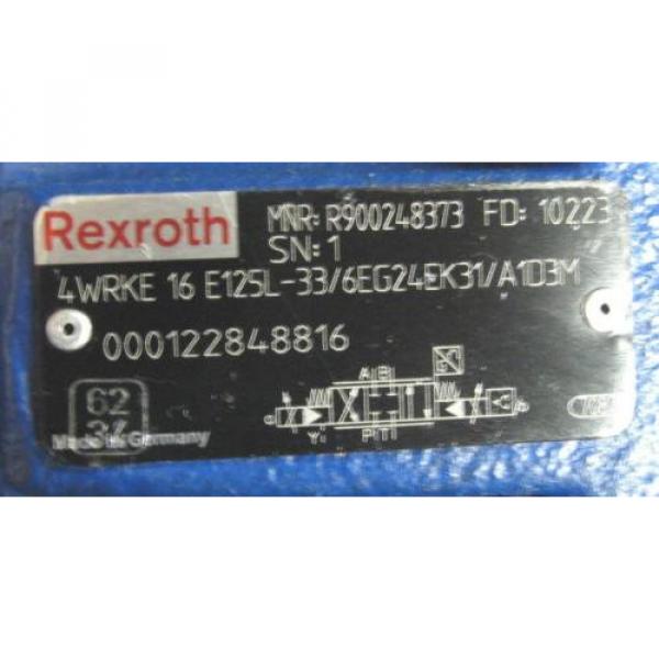Rexroth 4WRKE16E125L-33/6EG24EK31/A1D3M Proportional Valve Rebuilt #2 image