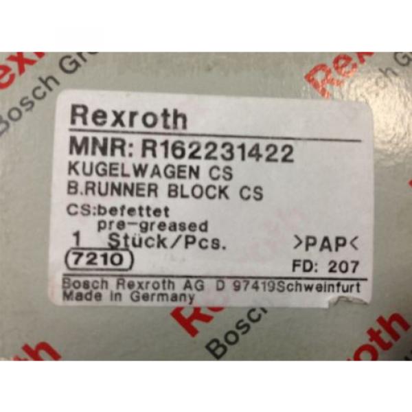 LOT Greece Singapore OF 2 NEW REXROTH BOSCH R162231422 LINEAR SLIDE BALL RUNNER BLOCK (U3) #2 image