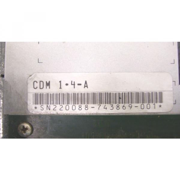 INDRAMAT REXROTH   AC MAIN SPINDLE DRIVE  CDM 14-A  CDM14A  60 Day Warranty #6 image