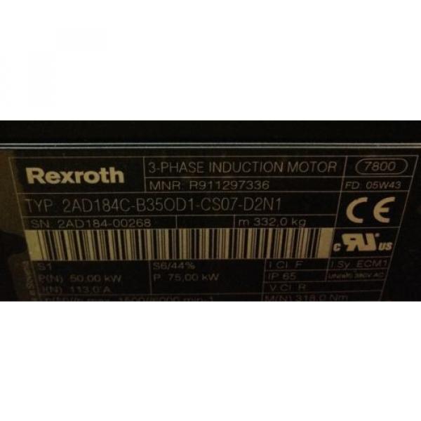 Rexroth 3 phase Induction Motor 2AD184C #034;Origin#034; #5 image