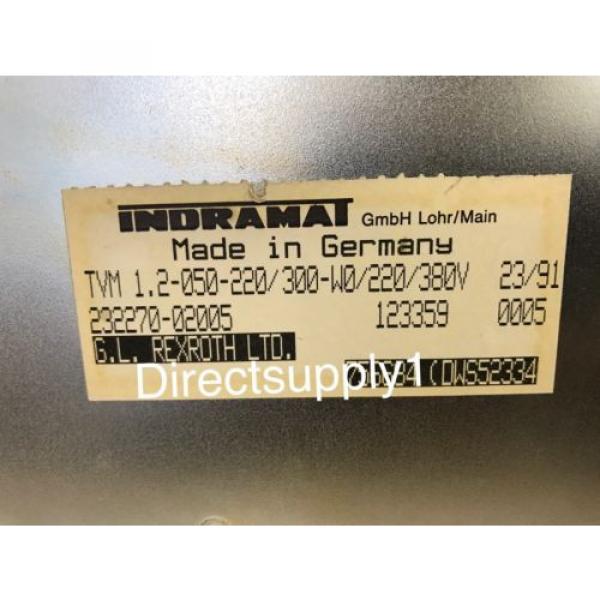 Indramat Japan India Rexroth TVM 1.2-050-220/300-W0/220/380V AC Servo PowerSupply #4 image