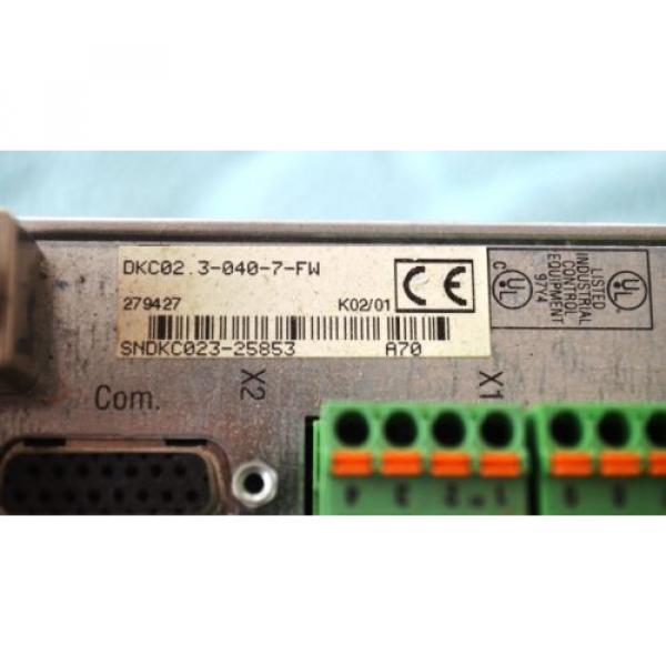 REXROTH Italy Russia INDRAMAT DKCO2.3-040-7-FW ECODRIVE CONTROLER #3 image