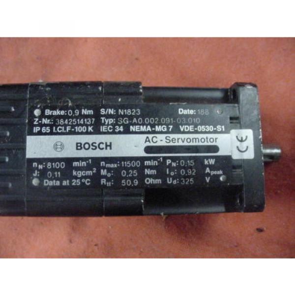 Lot of 3 Bosch Rexroth A/C Servo Motors  Free Shipping #2 image