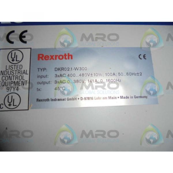 REXROTH INDRAMAT DKR021-W300N-BT26-01-FW SERVO DRIVE Origin IN BOX #1 image
