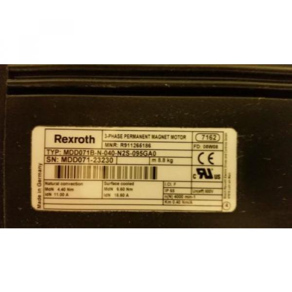Rexroth 3-Phase Permanent Magnet Motor MDD071B-N-040-N2S-095GA0 #2 image