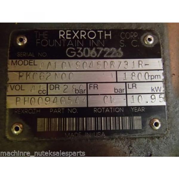 Rexroth Germany Egypt Pump AA10VS045DR/31R-PKC62N00 _ AA10VS045DR31RPKC62N00 #5 image