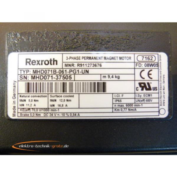 Rexroth Indramat MHD071B-061-PG1-UN Permanent Magnet Motor   gt; ungebraucht lt; #4 image