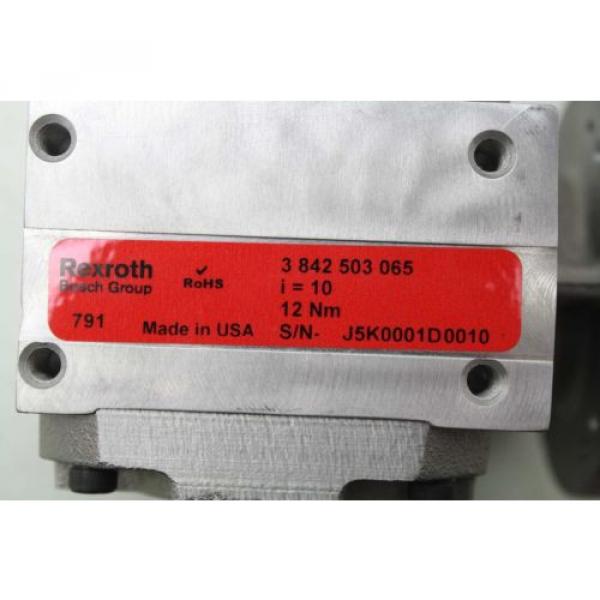 Rexroth Bosch 3-842-503-065 Worm Gear Reducer 10:1 Ratio / 11mm Shaft Diameter #7 image