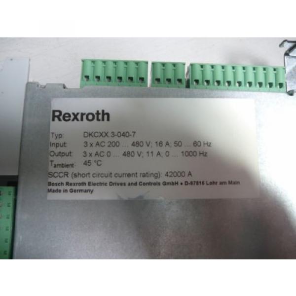 REXROTH Ecodrive Series Servo - Model:  DKCXX3-040-7 #2 image
