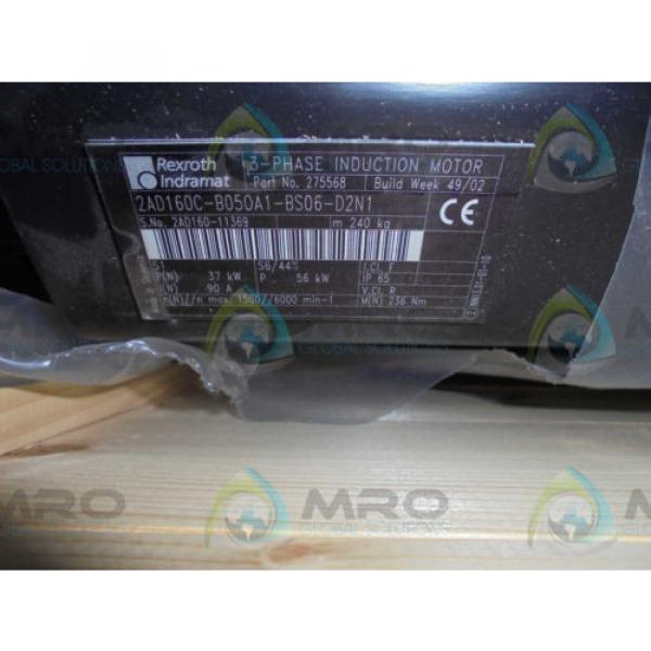 REXROTH INDRAMAT 2AD160C-B050A1-BS06-D2N1 SERVO MOTOR SPINDLE Origin IN BOX #1 image