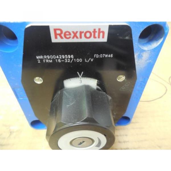 Rexroth Flow Control Valve R900429596 2 FRM 16-32/100 L/V origin #2 image