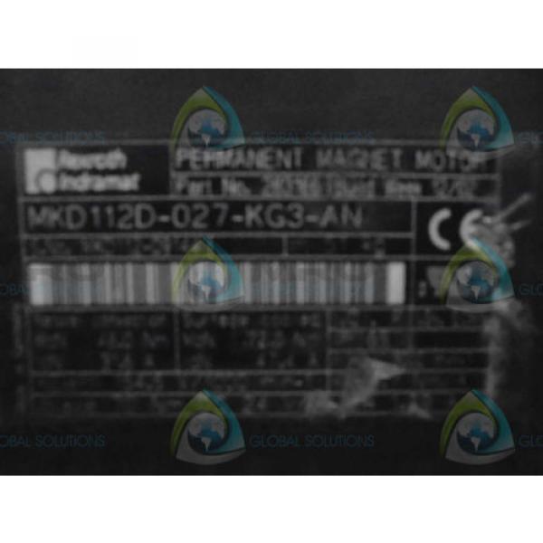 REXROTH INDRAMAT MKD112D-027-KG3-AN SERVO MOTOR Origin NO BOX #3 image